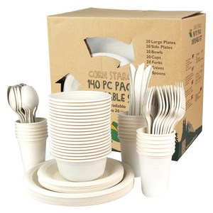 China Top Ten Selling Products Plastic Eco Friendly Compostable Biodegradable Compostable Disposable Tableware