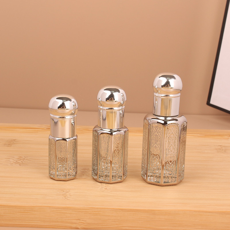 Perfume Essential Oil Roller Bottle 3 6 12 Ml Attar Bottle Roll On Glass Fancy Empty 3ml 6ml 12ml Design Attar Bottles