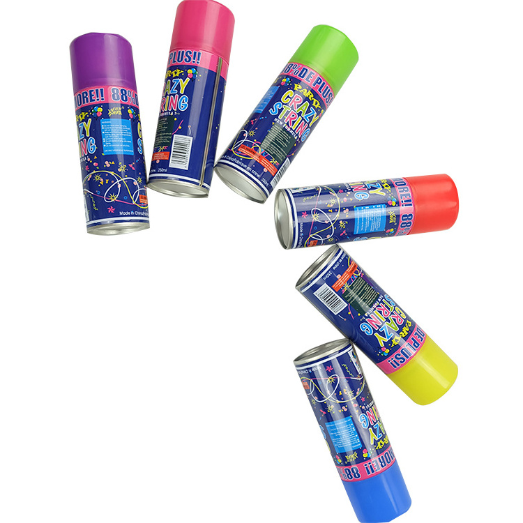 Factory Price Environmental Protection MultiColor Silly Party String Spray