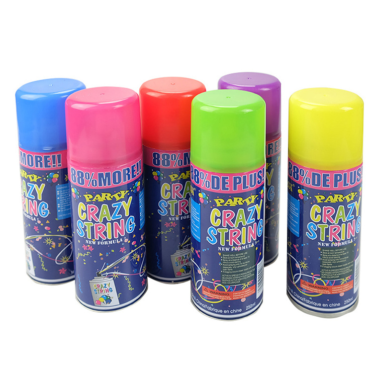 Factory Price Environmental Protection MultiColor Silly Party String Spray