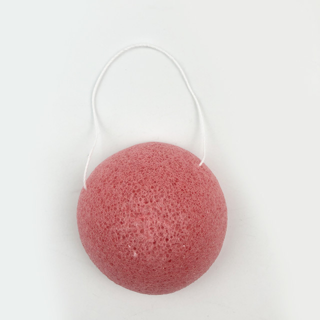 Kids Facial Cleansing Comfortable Baby Body Sponge Face Wash Degradable Hemisphere Shape Bamboo Charcoal Konjac Sponge