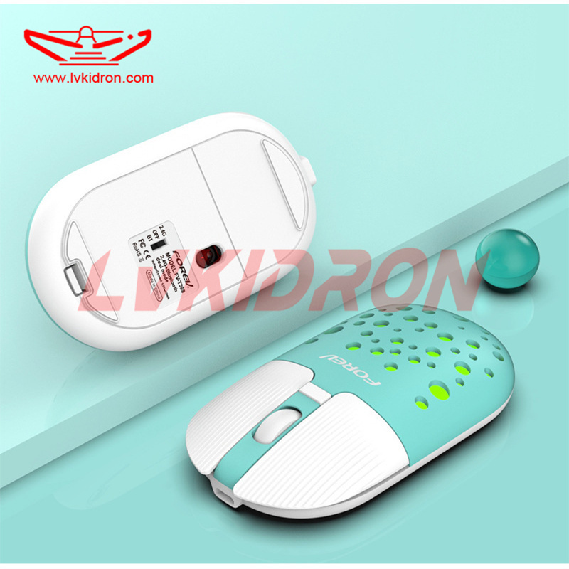 LVKI-T398 Wireless Mouse and 5.1 Transmission Multi and Band 2.4G Use Mouse 2 Connection Modes Gifts for Gaming Gaming Mouse