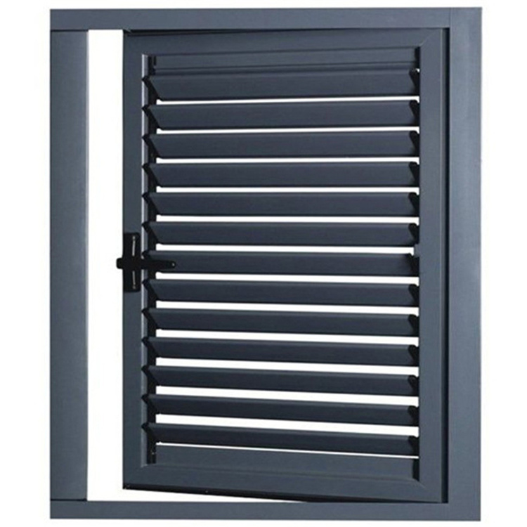 Aluminium House Decorative Rainproof Louver Shutter Handle Lock Aluminum Alloy Glass  Louver Windows Window