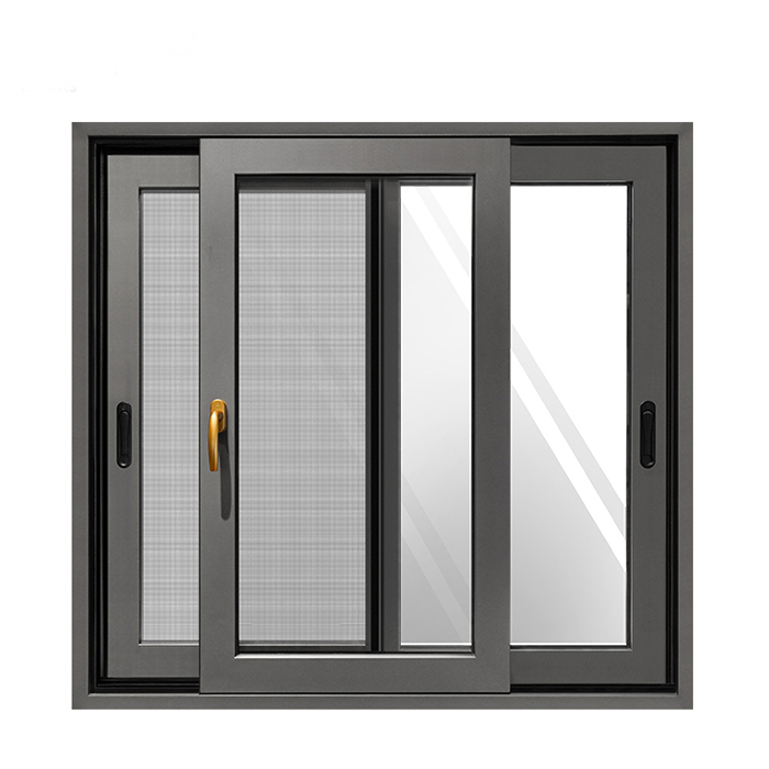 China Manufacturer Hurricane Approved Windows Black Aluminum Sliding Window