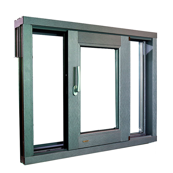 China Manufacturer Hurricane Approved Windows Black Aluminum Sliding Window