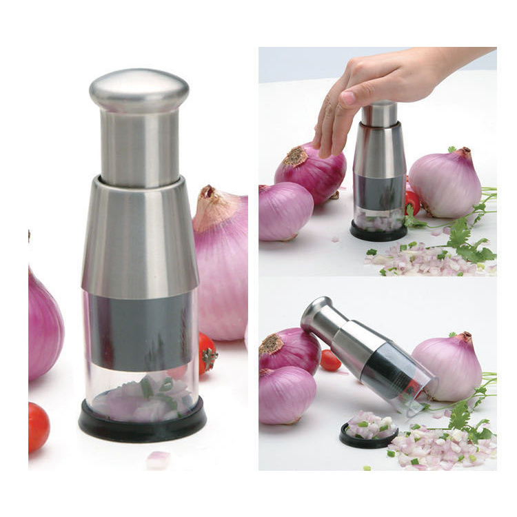 Mascot Food Chopper Manual Hand Vegetable Dicer Dishwasher Safe Slap Onion Cutter Veggies Onions Garlic