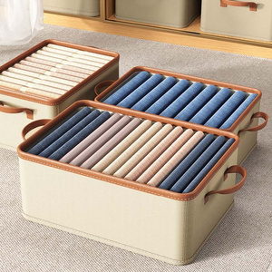 Mascot Foldable drawer type Storage Box for Jeans Clothes Shirt Closet Drawer Divider washable Wardrobe Organizer