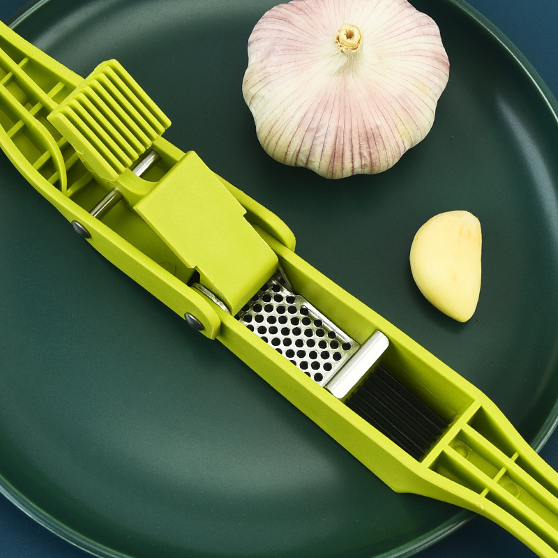 Mascot Stainless Steel Manual Garlic Presser Crusher With Pp Handle Kitchen Gadgets For Home Accessories