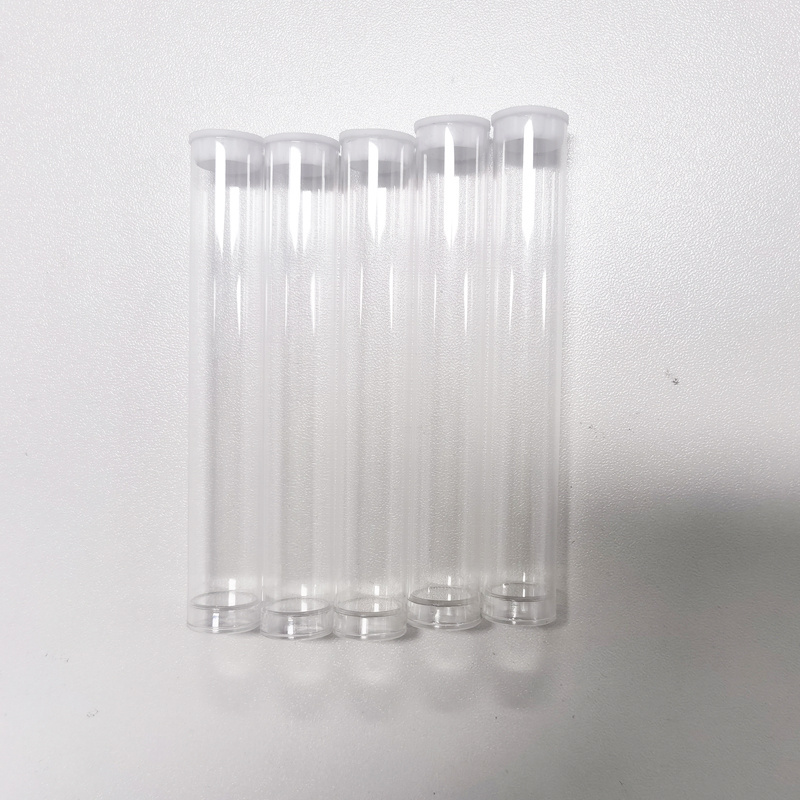 USA Best Selling In Stock Support Custom Size Clear 0.5ml 1ml Cartridge Package Small Transparent PVC PC Plastic Tubes Packaging