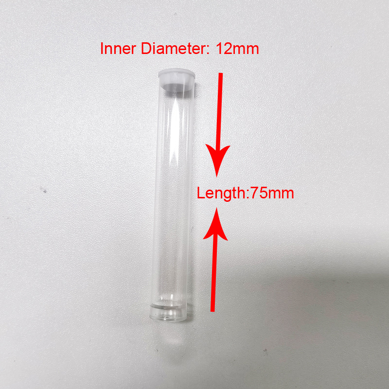 USA Best Selling In Stock Support Custom Size Clear 0.5ml 1ml Cartridge Package Small Transparent PVC PC Plastic Tubes Packaging