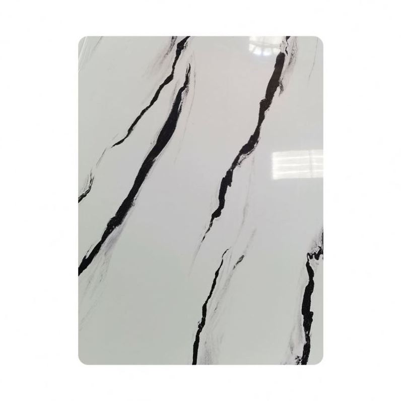 Manufacturer 4x8 Pvc Marble Sheet UV coating PVC wall panel PVC marble sheet new color low price