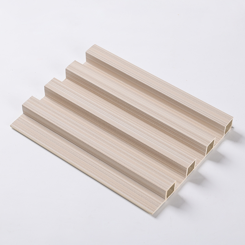 China Factory Interior Exterior Decorative Wood Plastic Composite Wpc Coating Cladding Fluted Wallboard Wpc Wall Panel