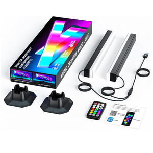 New Design 12 Scene Music Modes Ambient Light Smart Rgb Game Led Flow Light Bar Smart Light Bars with App Control