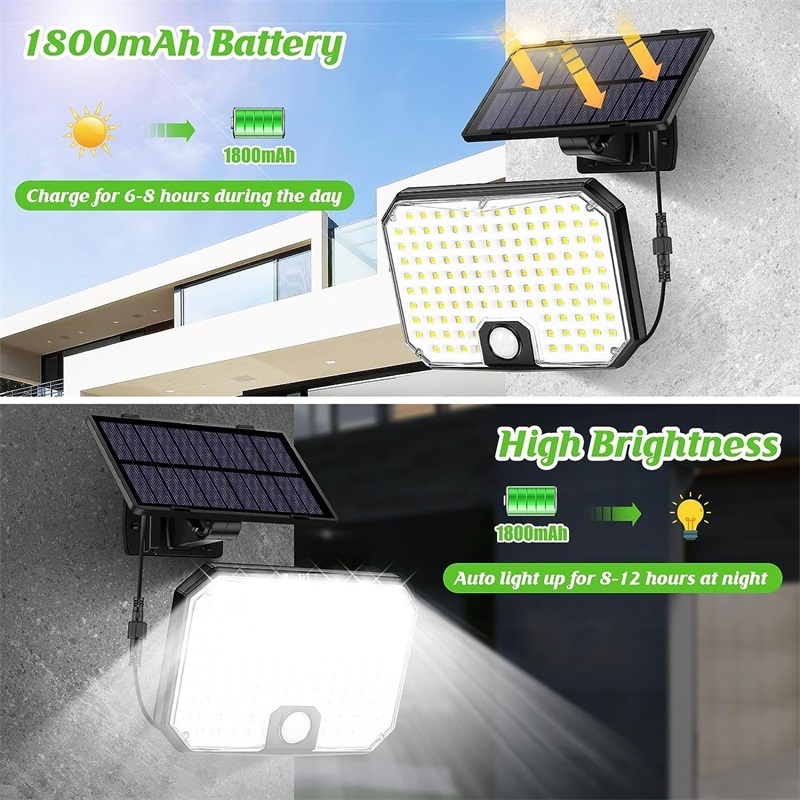 Modern Solar Led light Waterproof Garden Yard Pathway Decoration Home Light Indoor Outdoor Solar Wall Light