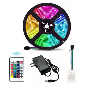 Remote Control Smd2835 Rgb 12V led strip smart Full Kit 5m 10m Flexible led tape bed room party TV Tira De Led Strip Lights