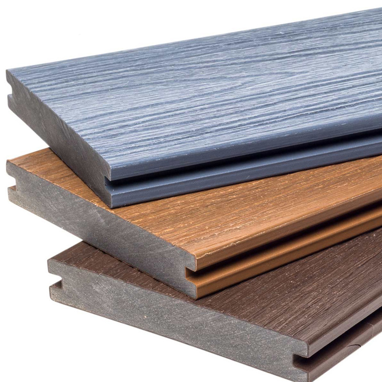 Co-extruded  WPC Composite Decking Boards For Outdoor Floor Covering Lvsenwood Factory On Sale