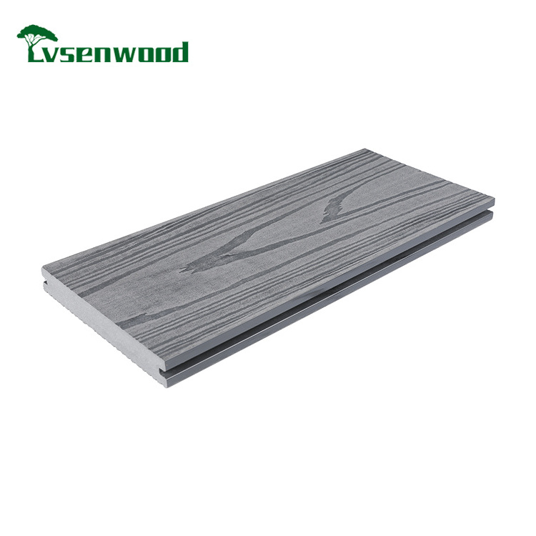 3D Wood Grain Texture Wpc Composite Decking Boards