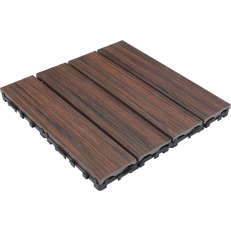 Wholesale Price Waterproof And Uv-Resistant Interlocking Click Composite Wood Deck Tiles