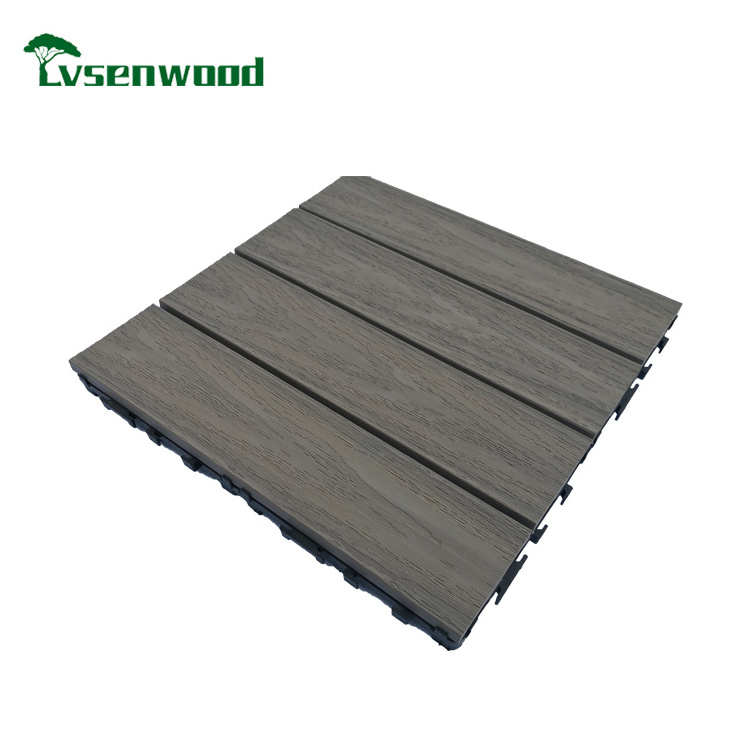 Interlock Engineered Flooring Beautiful Parquet Design for Exterior Balcony\/Terrace\/Poolside Wood Deck Tiles