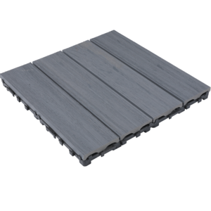 100% Recycling Wpc Decking Tile 30X30 Deep Embossing Decking Wpc Outdoor Flooring