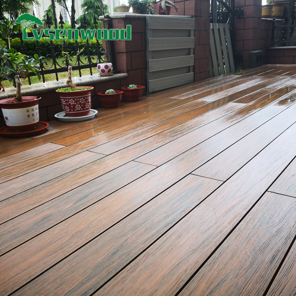 Eco-friendly Outdoor Flooring Wpc Decking 100% Pvc Solid Composite Deck with high quality