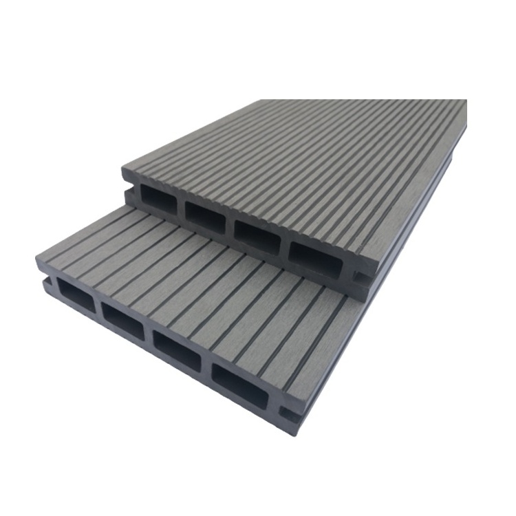 2022 LVSEN Gray Wood Floor Water Resistant Outdoor WPC Composite Decking Boards