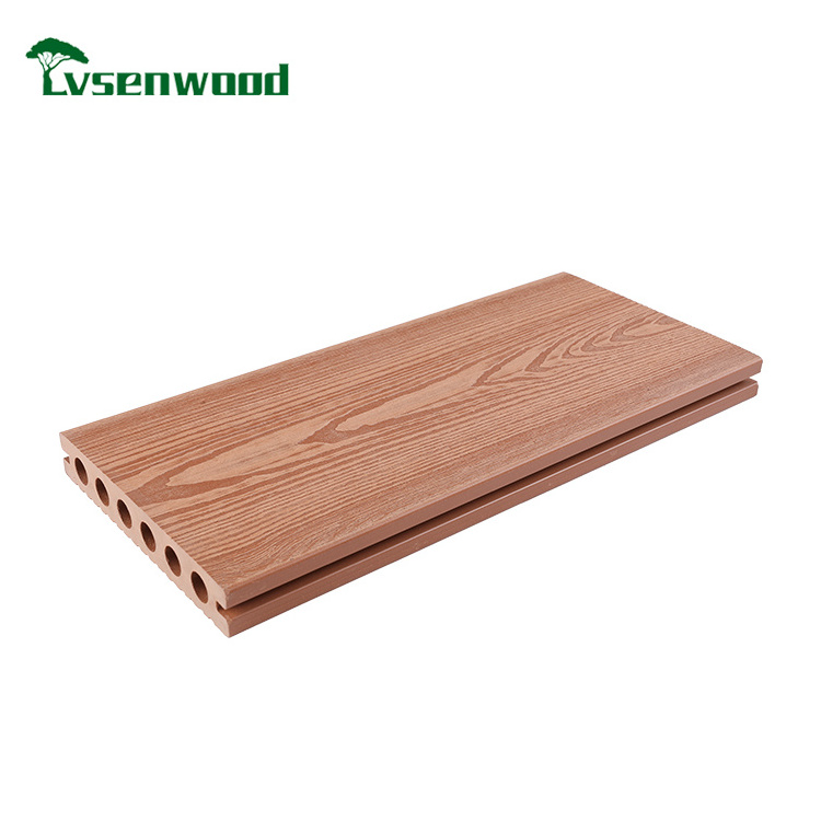 3D Wood Grain Texture Wpc Composite Decking Boards