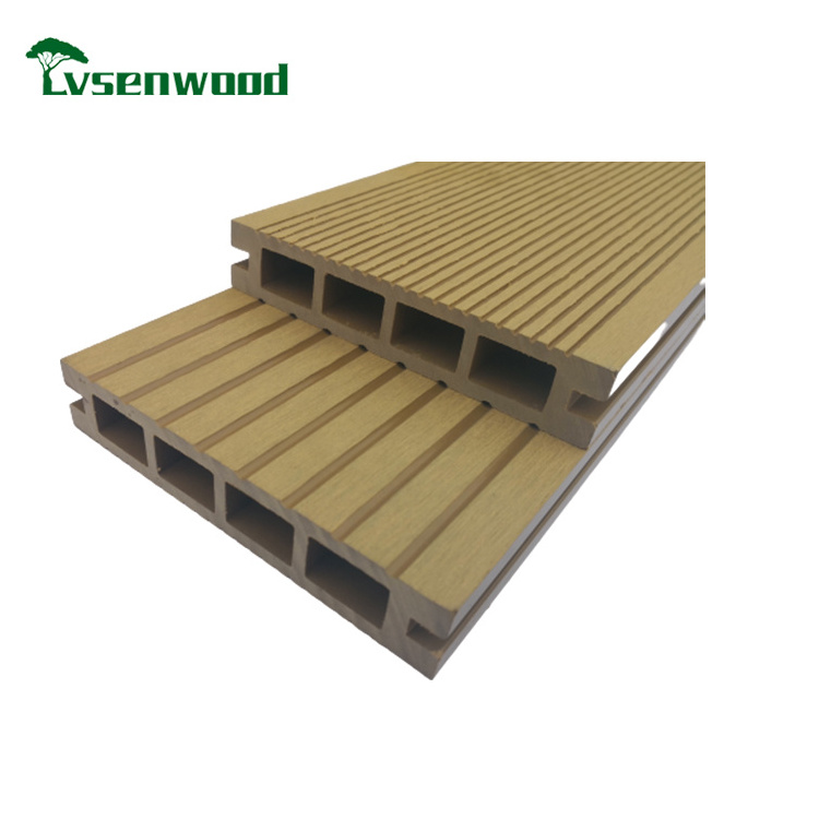 2022 LVSEN Gray Wood Floor Water Resistant Outdoor WPC Composite Decking Boards