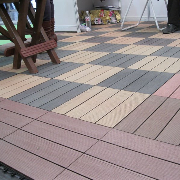 Interlock Engineered Flooring Beautiful Parquet Design for Exterior Balcony\/Terrace\/Poolside Wood Deck Tiles