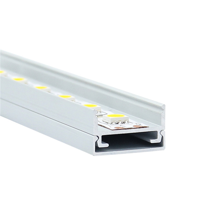 LS-064 Aluminum 6063 Industrial T-Slot Recessed Aluminum Extrusion Profile For LED Strips Lights