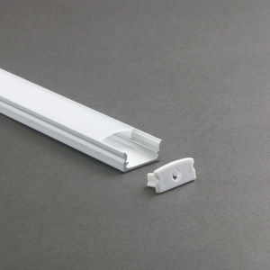 Aluminum and pc diffuser extrusion body material recessed aluminum led profile for strips