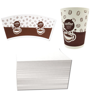 PE Coating White Paper Sheets Cup Food Packaging Craft Paper to Produce Paper Free Customized Beverage Offset Printing Virgin