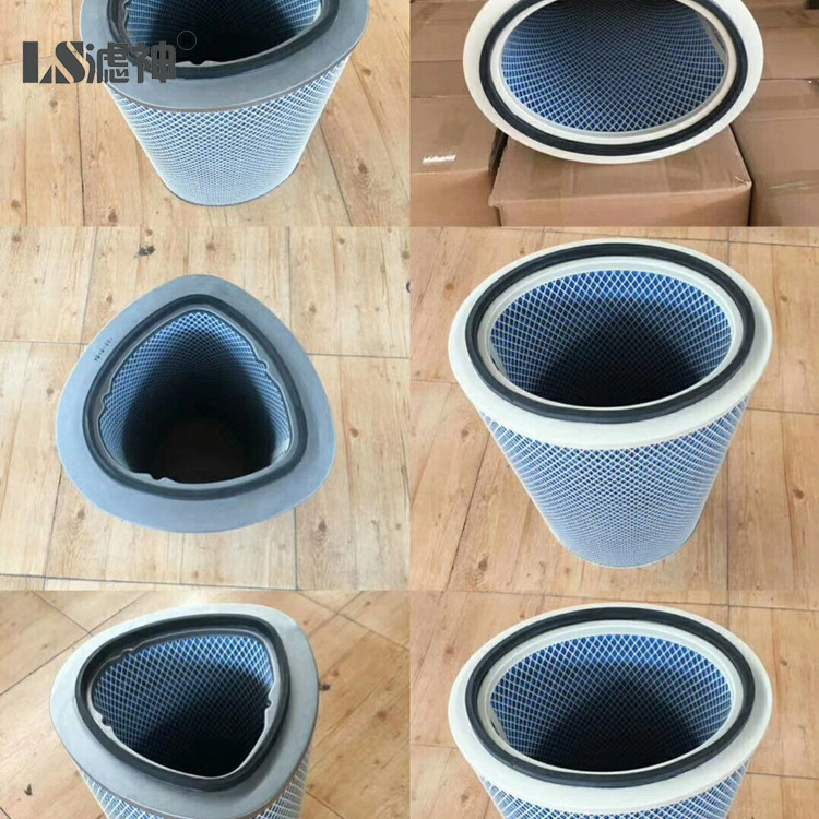 High quality 99.99% Gas air dust collector air filter cartridge with high dust holding capacity