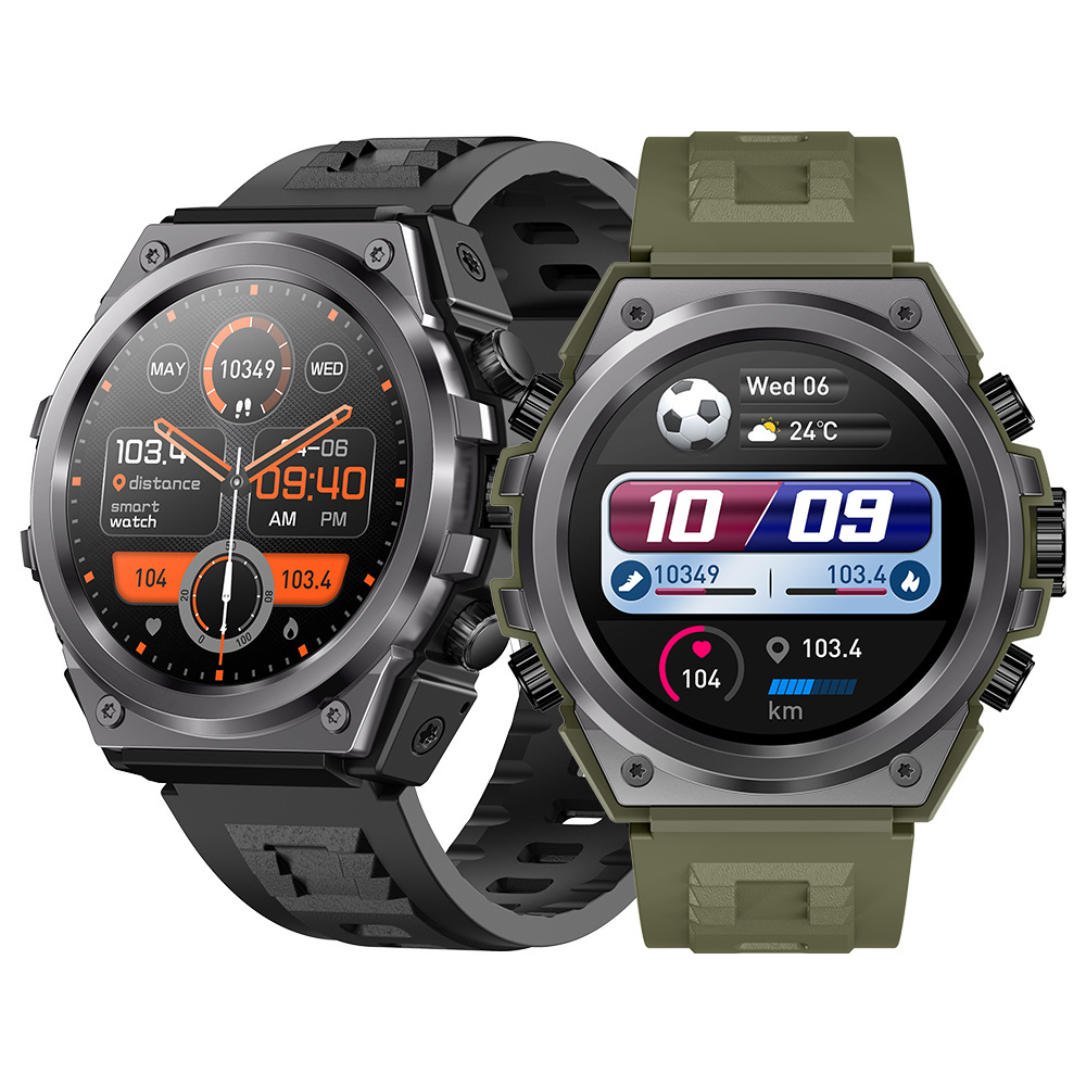 2024 Hot selling Y10 IP68 Waterproof Smartwatch Big Battery Outdoor Sport Smart Watch with Blood Oxygen for iOS Operation System