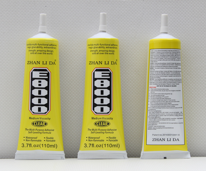 E8000-110ML adhesive can bond a variety of materials metal glass ceramic stone mobile phone frame