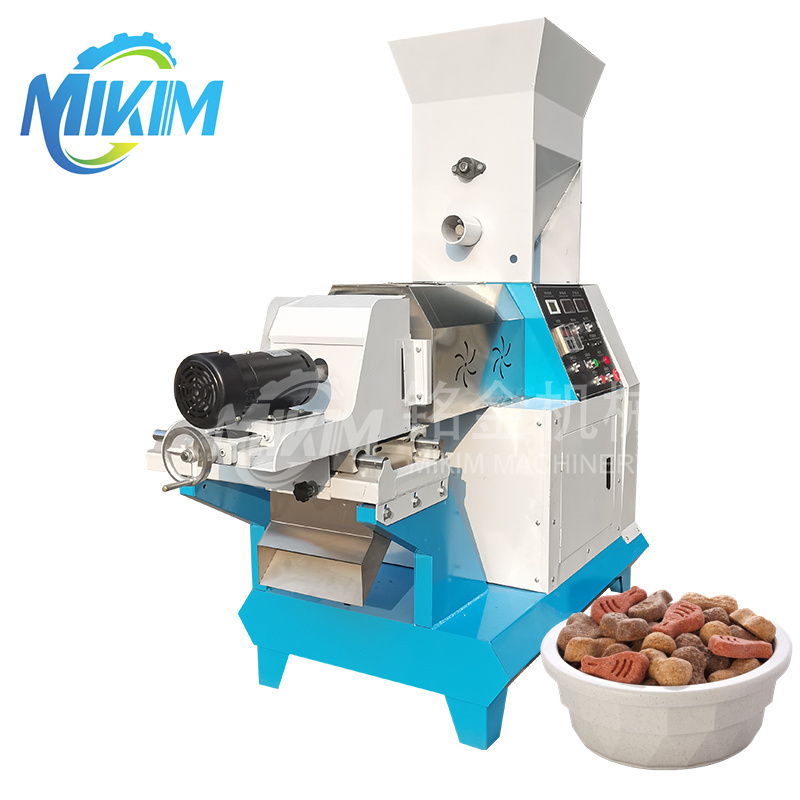 Dryer Type Soy-meal/wheat Bran Animal Feed Extruder Puffed Food Without Steam Conditioner