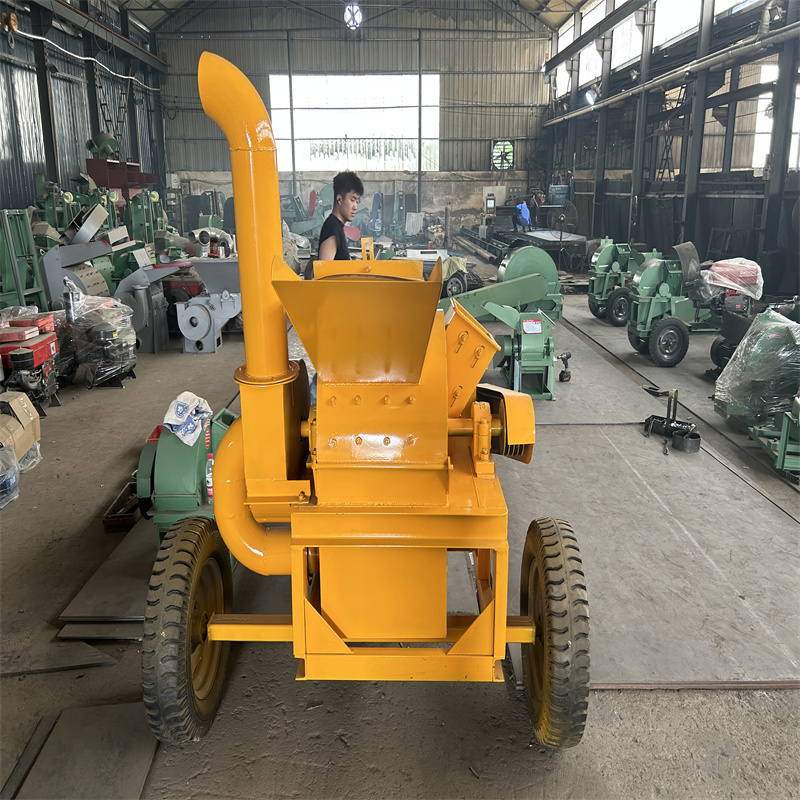 coconut husk chips cutting grinding leaves crusher machine haecksler wood chipper wood shredder mushroom farm