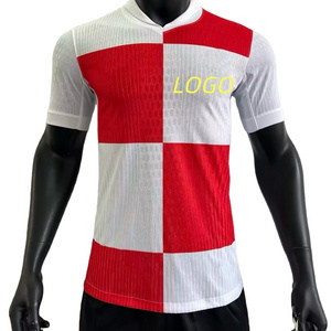 2024 Newly arrived custom white and red player version best quality home croatia soccer jersey