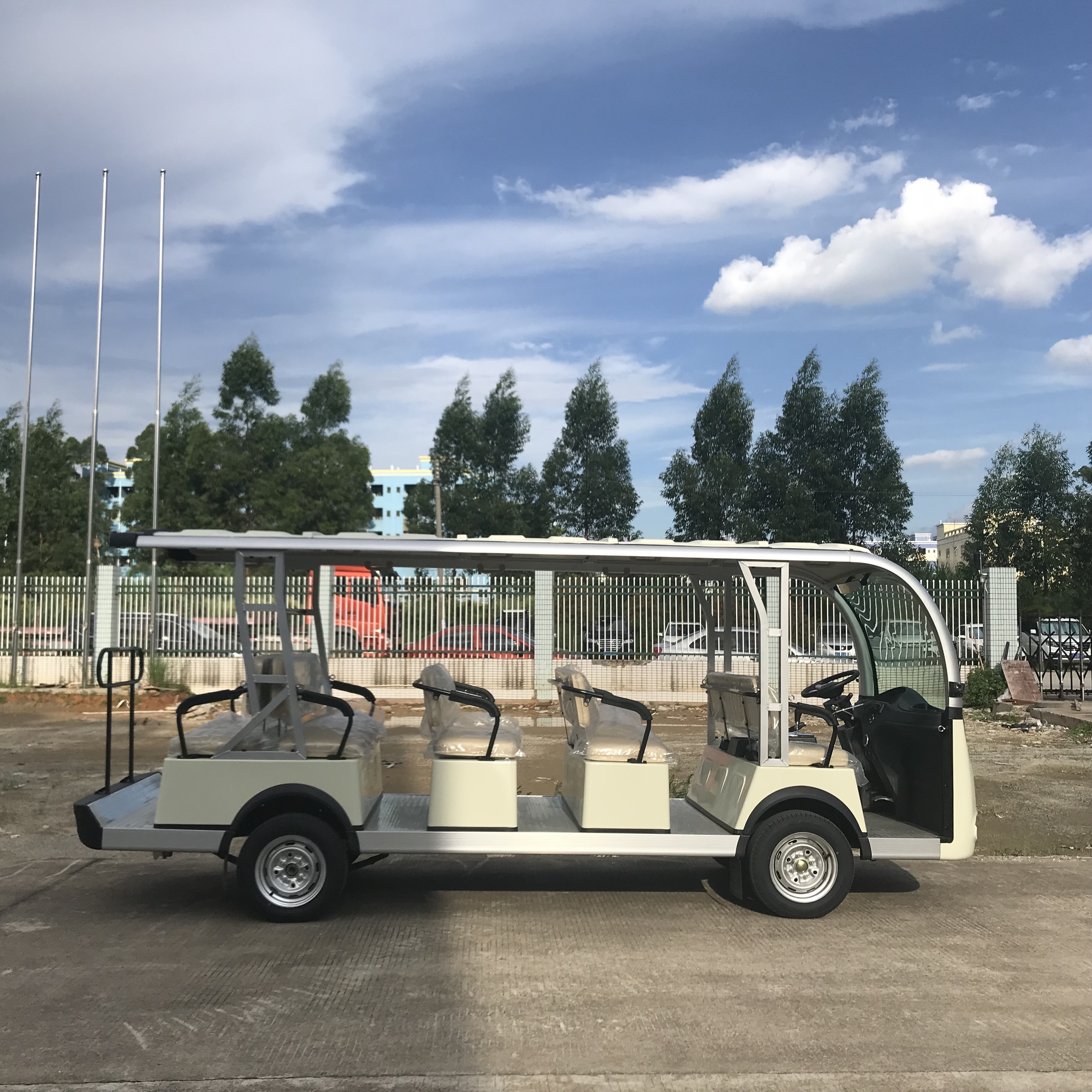 Electric sightseeing 14 passengers mini bus