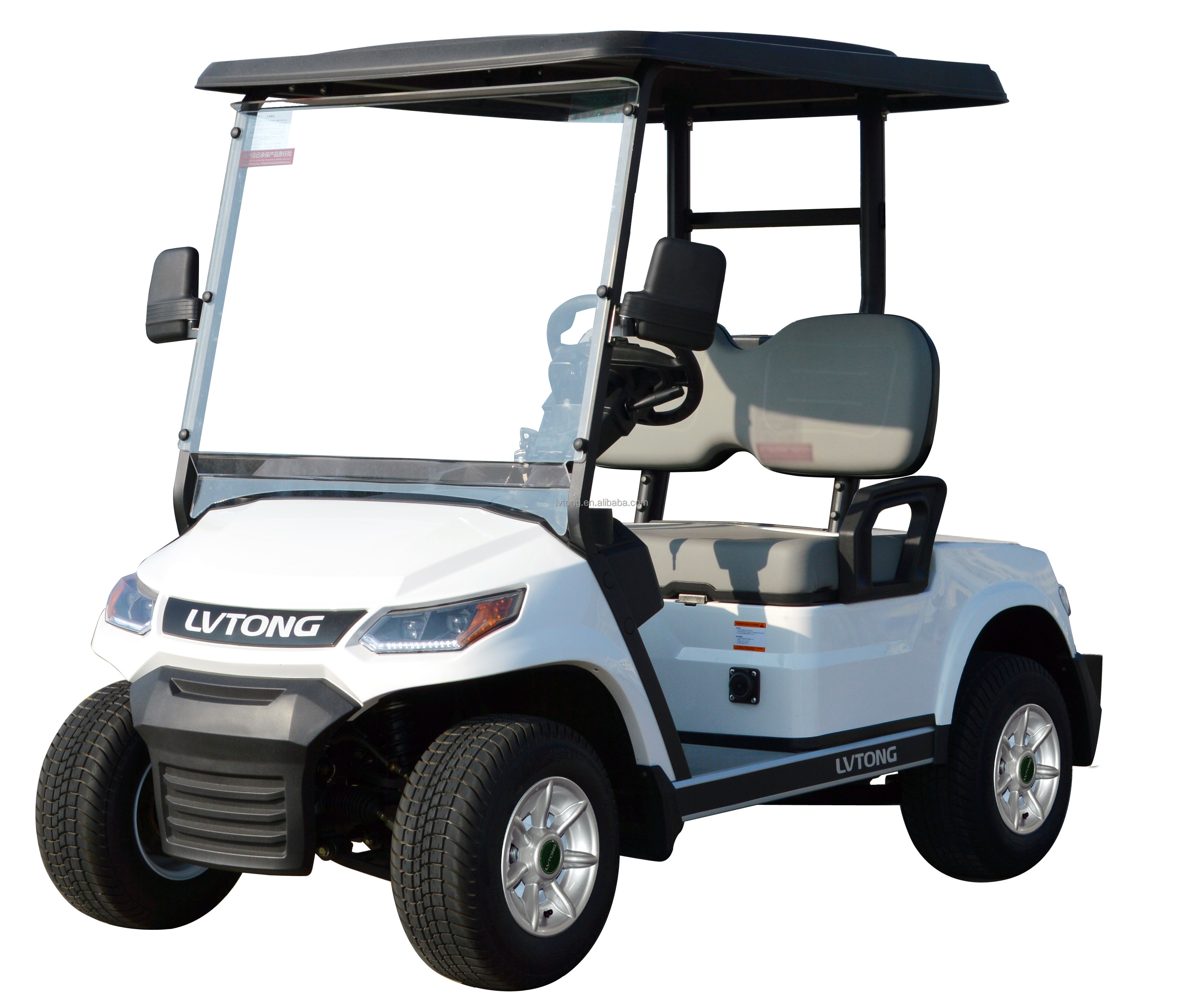 LVTONG New 2 Seat Sightseeing Bus Hunting Club Golf Cart Electric Golf Buggy