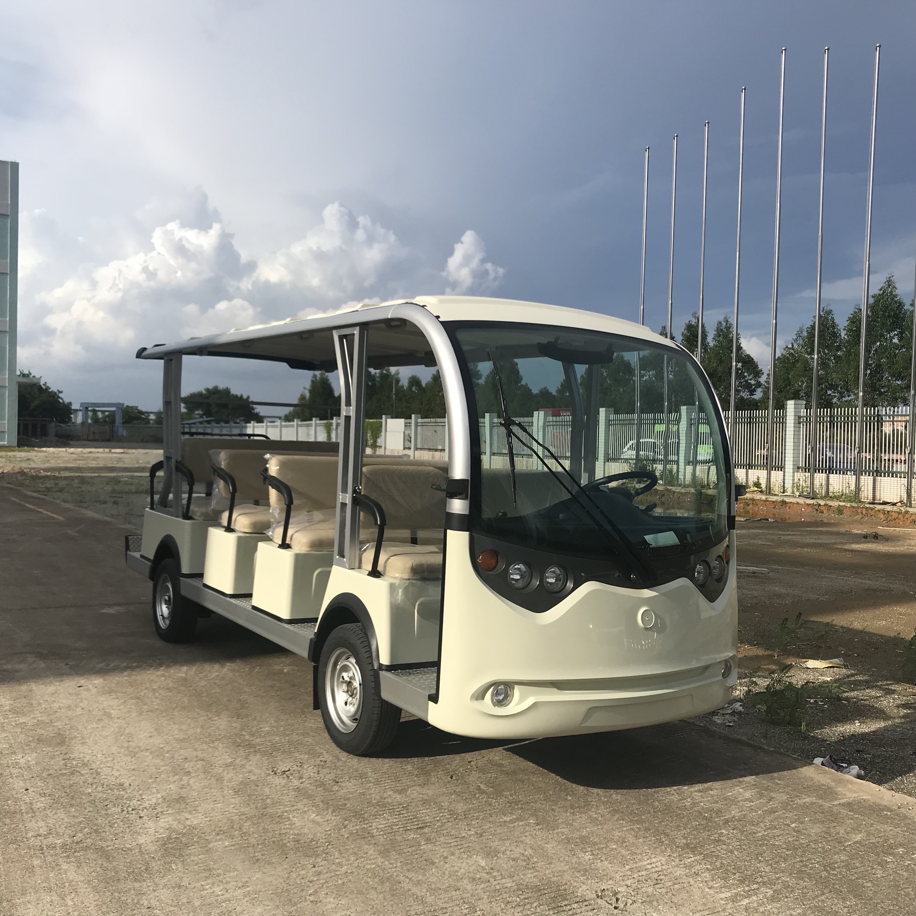 Electric sightseeing 14 passengers mini bus