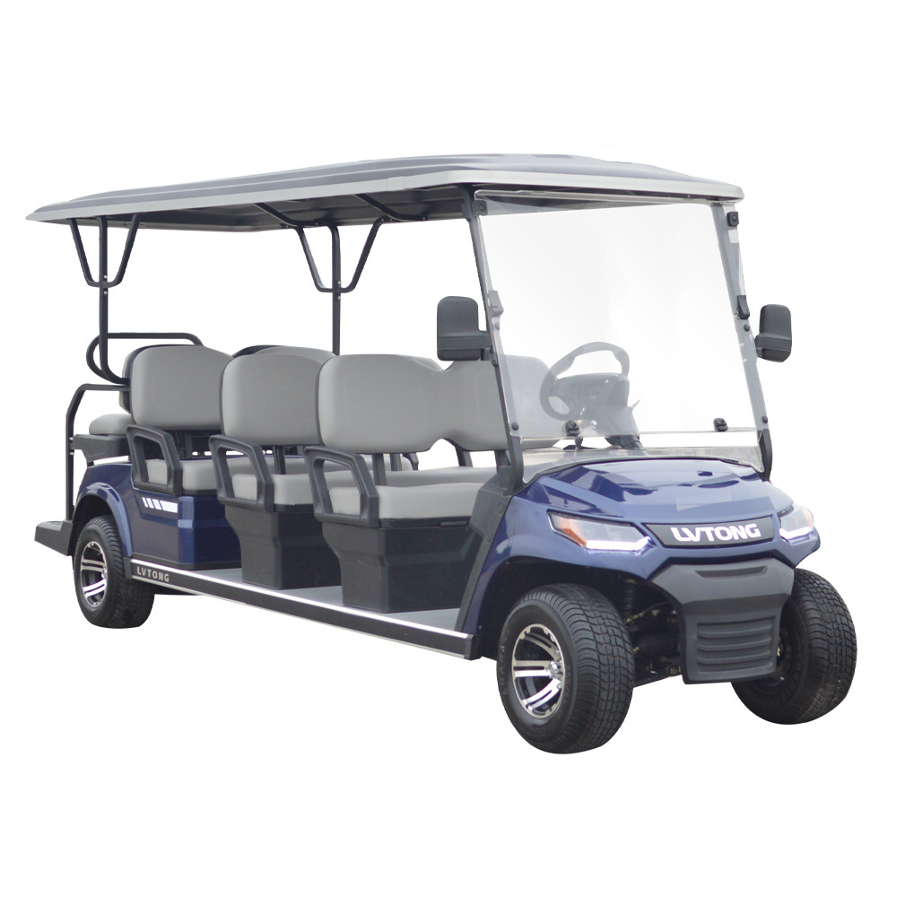 LVTONG Electric Lifted Golf Cart 2 4 6 8 Seats 4x4 Gasoline Off Road Club Car for Sale