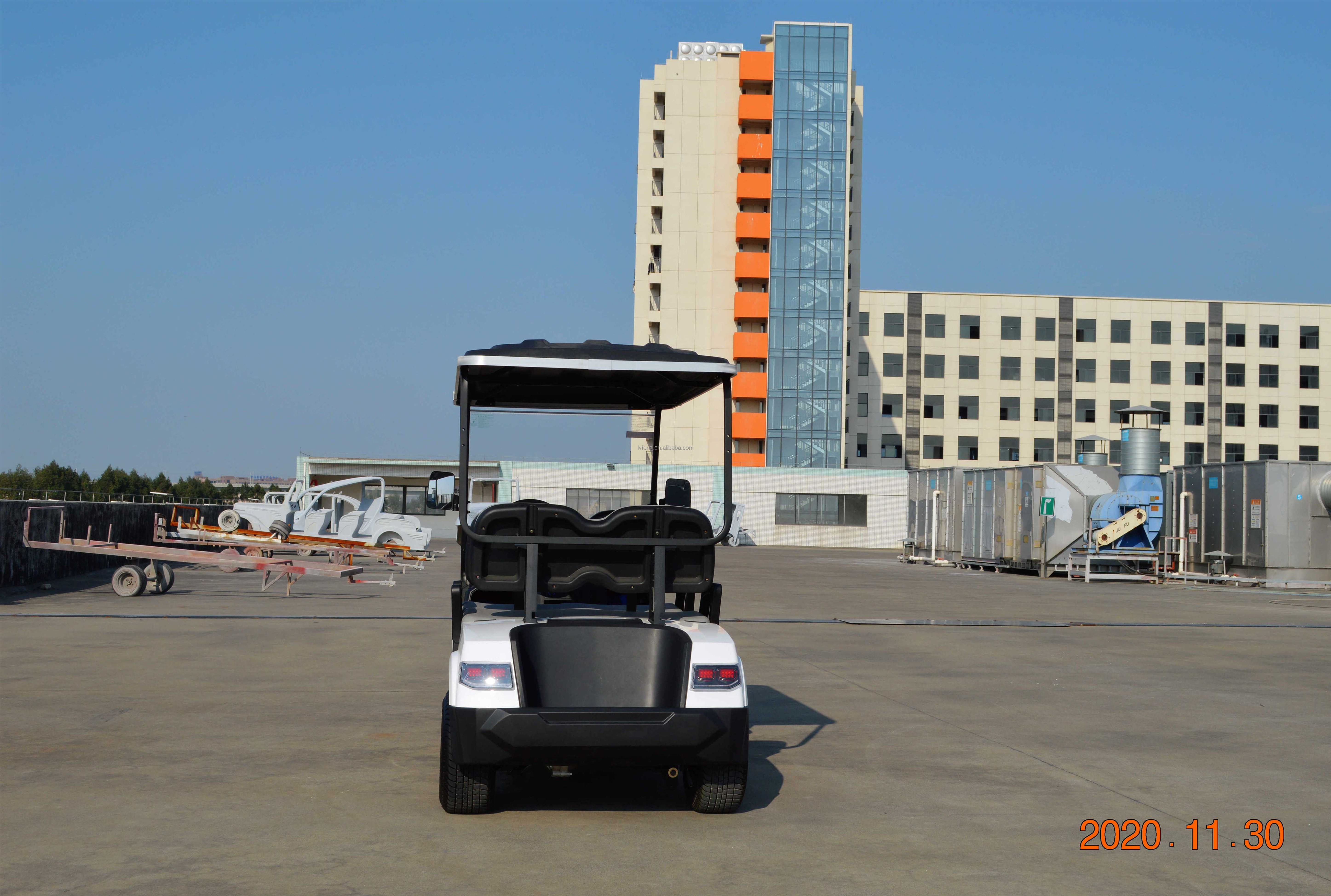 LVTONG New 2 Seat Sightseeing Bus Hunting Club Golf Cart Electric Golf Buggy