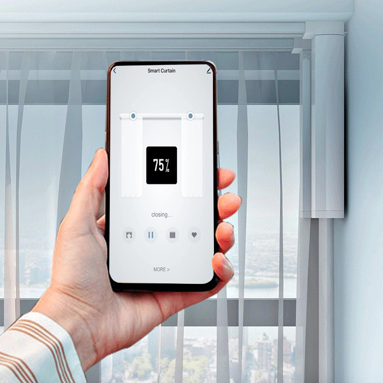 Tuya Intelligent Electric Smart Curtain Motor and Guide Rail Auto ...