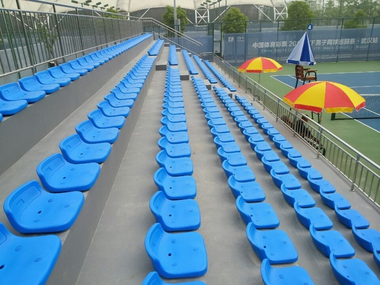 Popular Plastic Stadium Seats with Blow-molded Design and Low-backrest for Grandstand Bleachers and System Seating