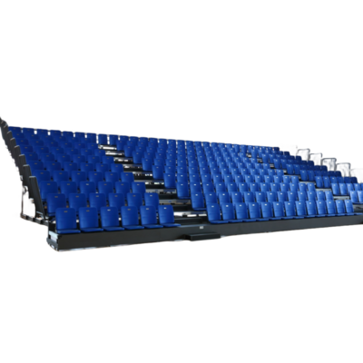 Factory Price Indoor stadium telescopic seat with non-armrest telescopic bleacher retractable gym bleachers