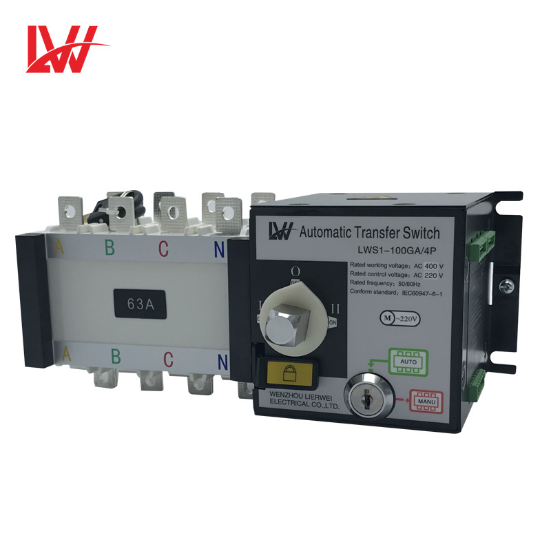 100A 200A 3p  4p  New ATS High Quality Automatic Transfer Switch for  Generator