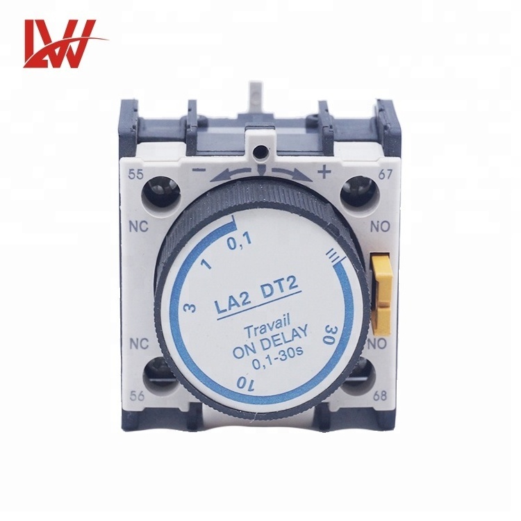 LA2-D Series Time Delay Auxiliary Contact Blocks For AC Contactor LW Brand