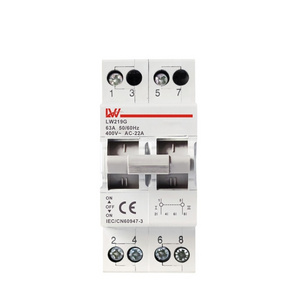 Modular change over switch 2P 63A 40A Din Rail Mounted AC 230V 400V transfer switch