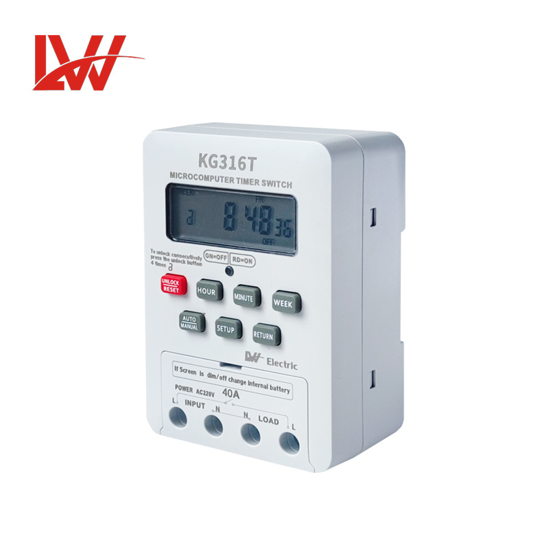 KG316T AC 220v 30A 40A  Electronic Timer Switch Digital Timer Switch Microcomputer timer switch